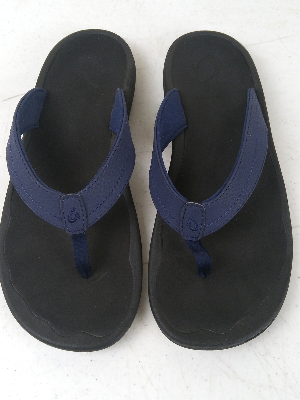 Olukai Ohana Women's Thong Sandals Size 9 Blue Flip Flops Slip On Slide